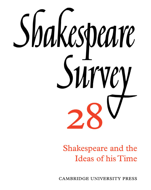 Shakespeare Survey (Paperback) 9780521523653