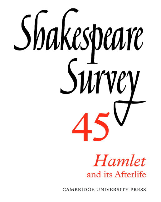 Shakespeare Survey (Paperback) 9780521523844