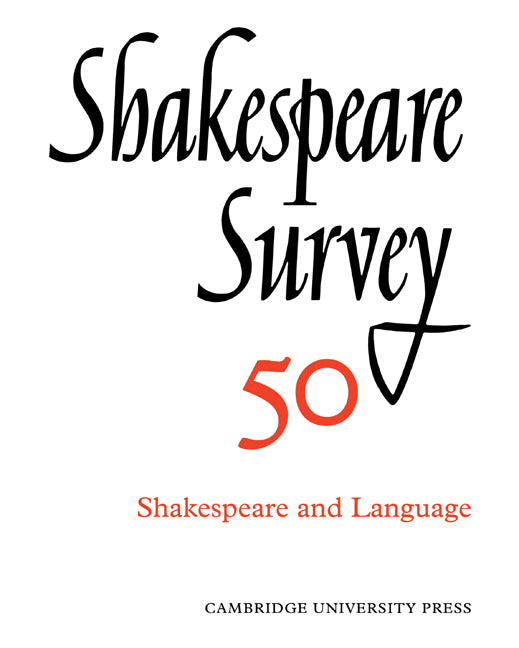 Shakespeare Survey (Paperback) 9780521523905