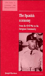 The Spanish Economy; From the Civil War to the European Community (Hardback) 9780521552813