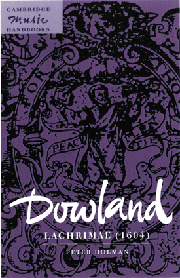 Dowland: Lachrimae (1604) (Paperback) 9780521588294