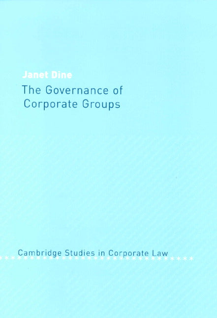 The Governance of Corporate Groups (Hardback) 9780521660709