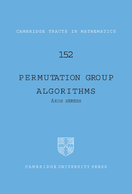 Permutation Group Algorithms (Hardback) 9780521661034