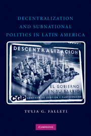 Decentralization and Subnational Politics in Latin America (Hardback) 9780521516792