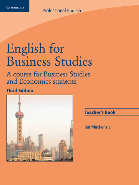 English for Business Studies Teacher's Book; A Course for Business Studies and Economics Students (Paperback) 9780521743426