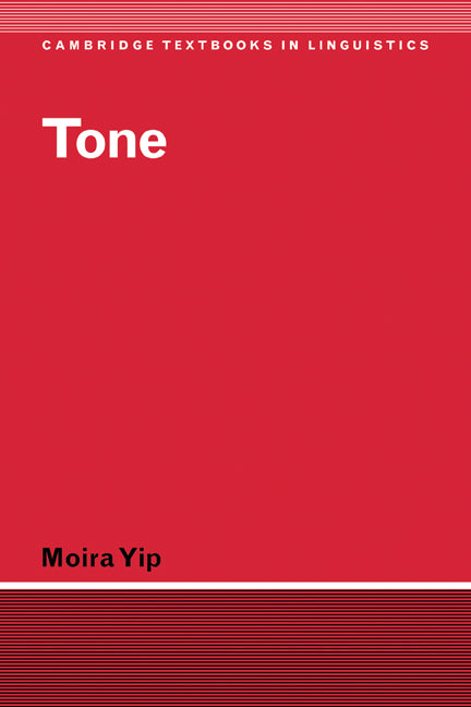 Tone (Paperback) 9780521774451