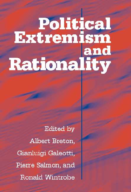 Political Extremism and Rationality (Hardback) 9780521804417