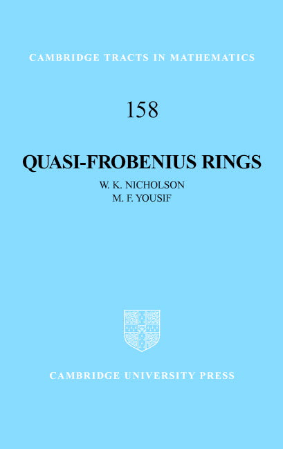 Quasi-Frobenius Rings (Hardback) 9780521815932