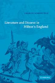 Literature and Dissent in Milton's England (Paperback / softback) 9780521050708