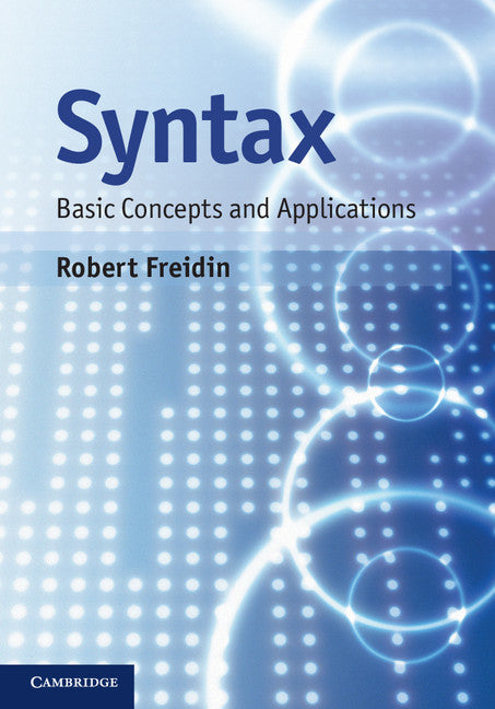 Syntax; Basic Concepts and Applications (Hardback) 9780521844277