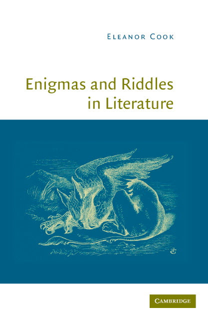 Enigmas and Riddles in Literature (Hardback) 9780521855105