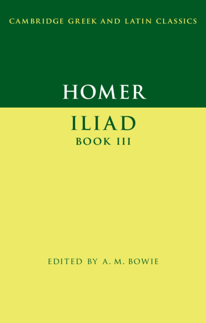 Homer: Iliad Book III (Hardback) 9781107063013