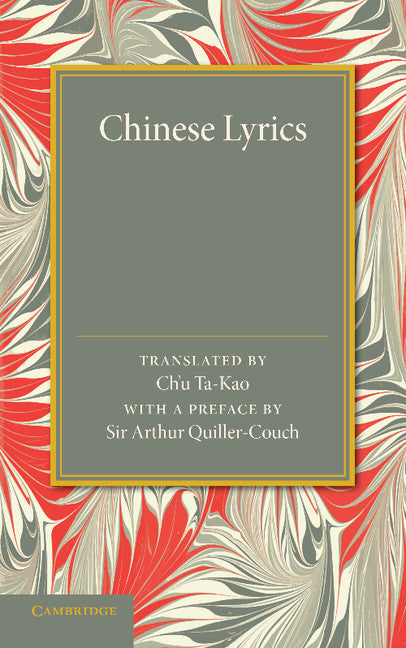 Chinese Lyrics (Paperback / softback) 9781107418615