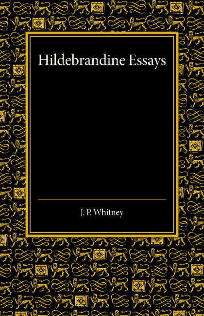 Hildebrandine Essays (Paperback / softback) 9781107419254