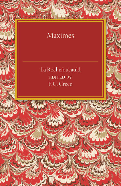 Maximes (Paperback / softback) 9781107486997