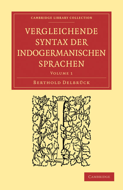 Vergleichende Syntax der indogermanischen Sprachen (Paperback / softback) 9781108007344