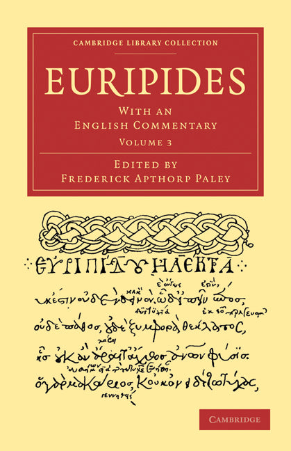 Euripides; With an English Commentary (Paperback / softback) 9781108011181