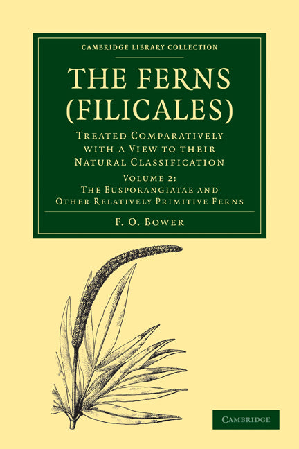 The Ferns (Filicales): Volume 2, The Eusporangiatae and Other Relatively Primitive Ferns; Treated Comparatively with a View to their Natural Classification (Paperback / softback) 9781108013178