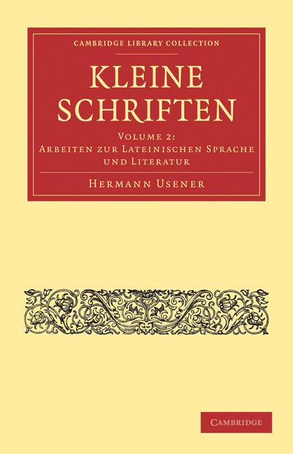 Kleine Schriften (Paperback / softback) 9781108017244
