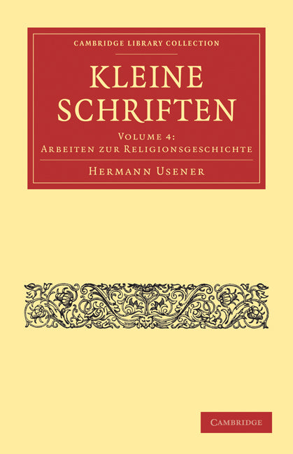 Kleine Schriften (Paperback / softback) 9781108017268