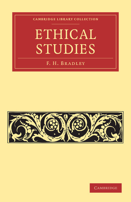Ethical Studies (Paperback / softback) 9781108040259