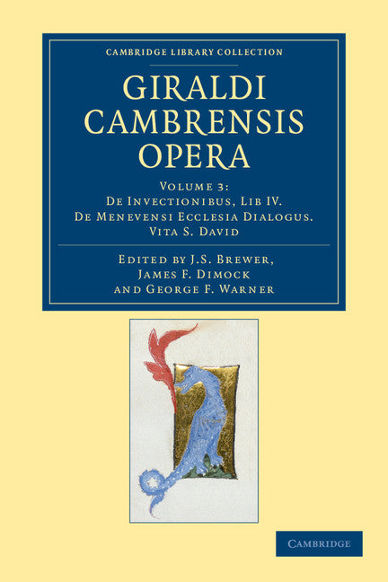Giraldi Cambrensis opera (Paperback / softback) 9781108042932