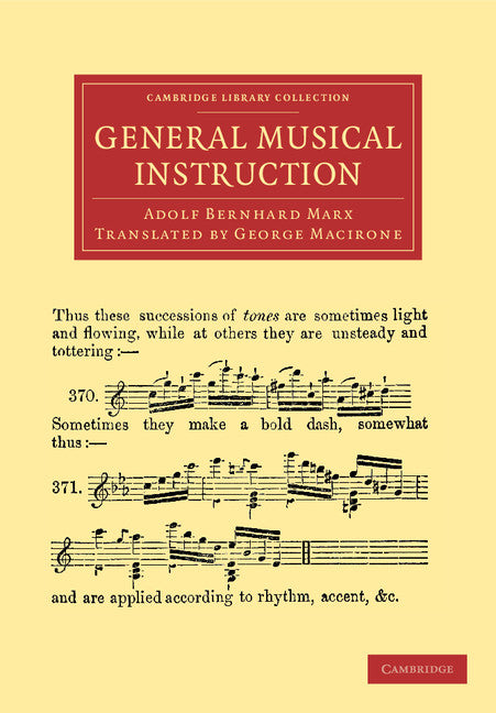 General Musical Instruction (Paperback / softback) 9781108051750