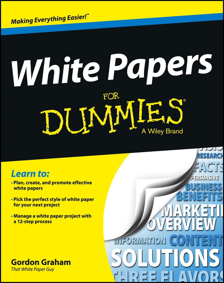 White Papers For Dummies (Paperback / softback) 9781118496923