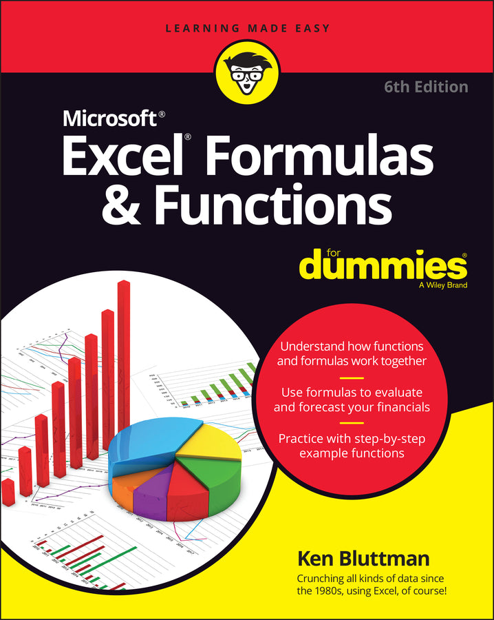 Excel Formulas & Functions For Dummies, 6th Edition (Paperback / softback) 9781119839118