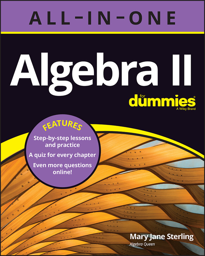 Algebra II All–in–One For Dummies (+ Chapter Quizzes Online) (Paperback / softback) 9781119896265