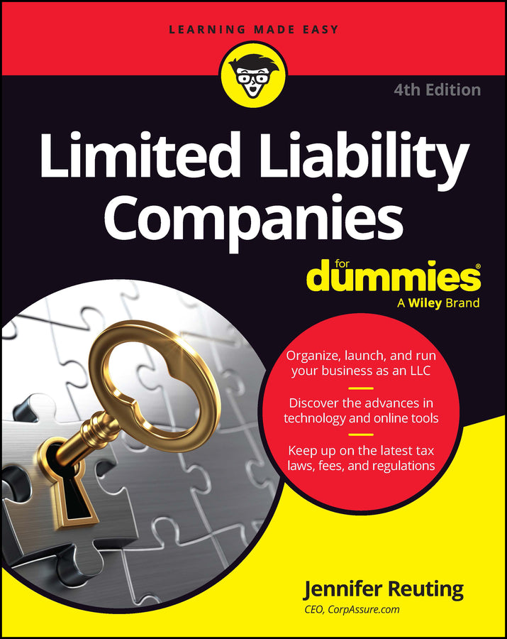 Limited Liability Companies For Dummies, 4th Editi on (Paperback / softback) 9781394183333