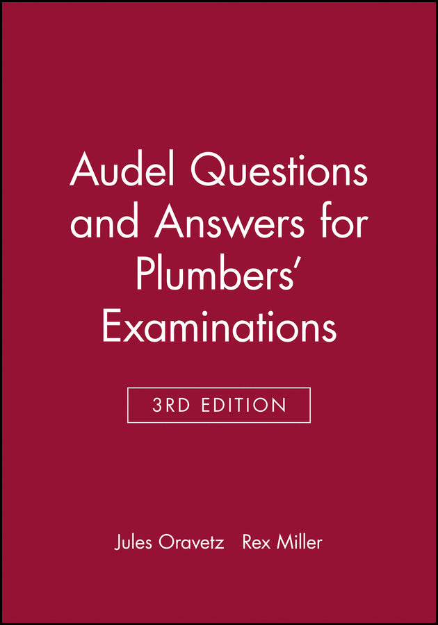 Audel Questions and Answers for Plumbers' Examinations (Paperback / softback) 9780025935105
