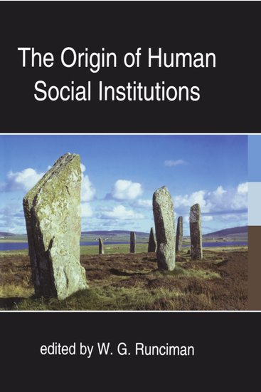 The Origin of Human Social Institutions (Hardback) 9780197262504
