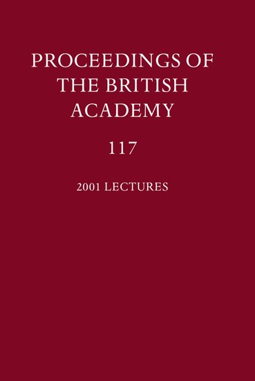Proceedings of the British Academy, Volume 117; 2001 Lectures (Hardback) 9780197262795