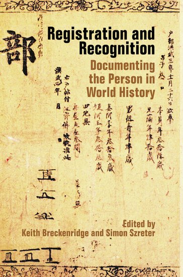 Registration and Recognition; Documenting the Person in World History (Hardback) 9780197265314