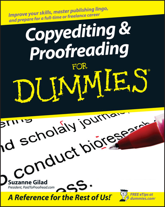Copyediting and Proofreading For Dummies (Paperback / softback) 9780470121719