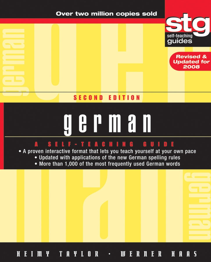 German; A Self-Teaching Guide (Paperback / softback) 9780470165515