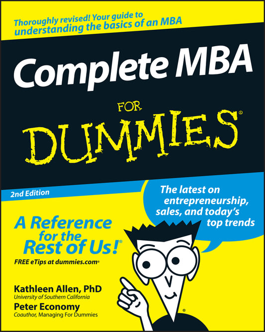 Complete MBA For Dummies (Paperback / softback) 9780470194294