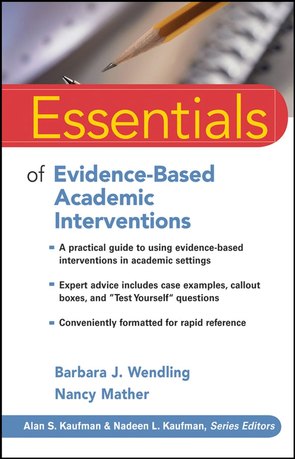 Essentials of Evidence-Based Academic Interventions (Paperback / softback) 9780470206324