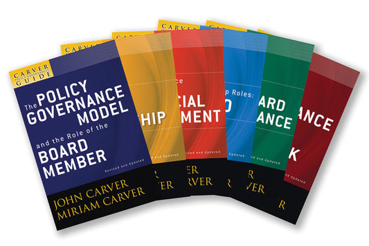 A Carver Policy Governance Guide, The Carver Policy Governance Guide Series on Board Leadership Set; The Carver Policy Governance Guide Series on Board Leadership Set (Paperback / softback) 9780470325100