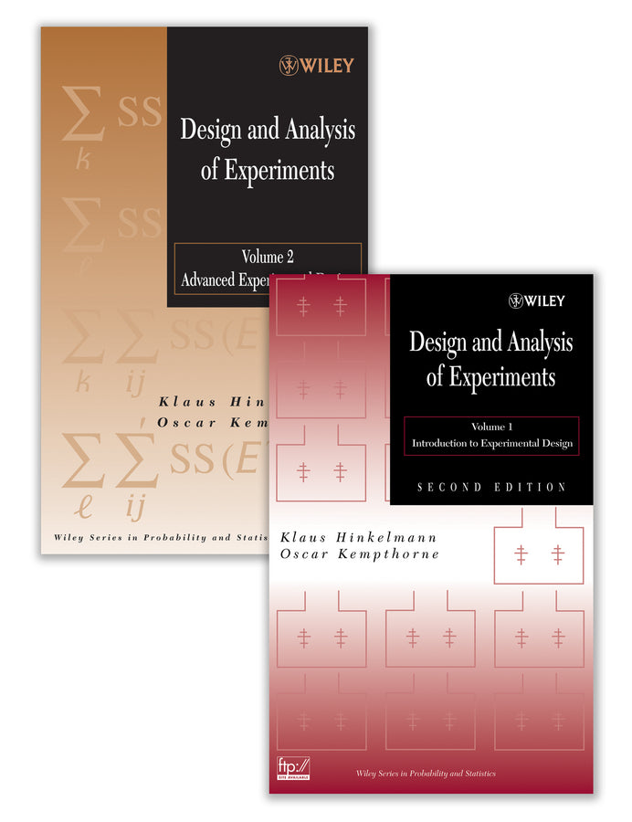 Design and Analysis of Experiments Set (Hardback) 9780470385517