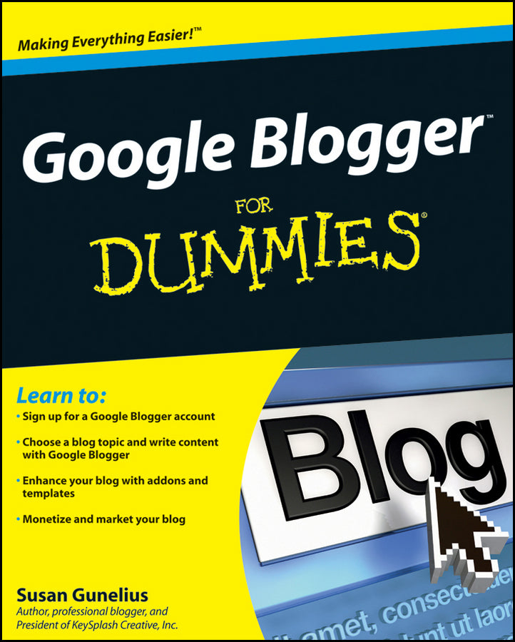 Google Blogger For Dummies (Paperback / softback) 9780470407424