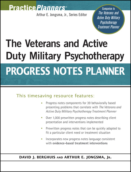 The Veterans and Active Duty Military Psychotherapy Progress Notes Planner (Paperback / softback) 9780470440971