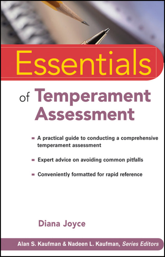 Essentials of Temperament Assessment (Paperback / softback) 9780470444474