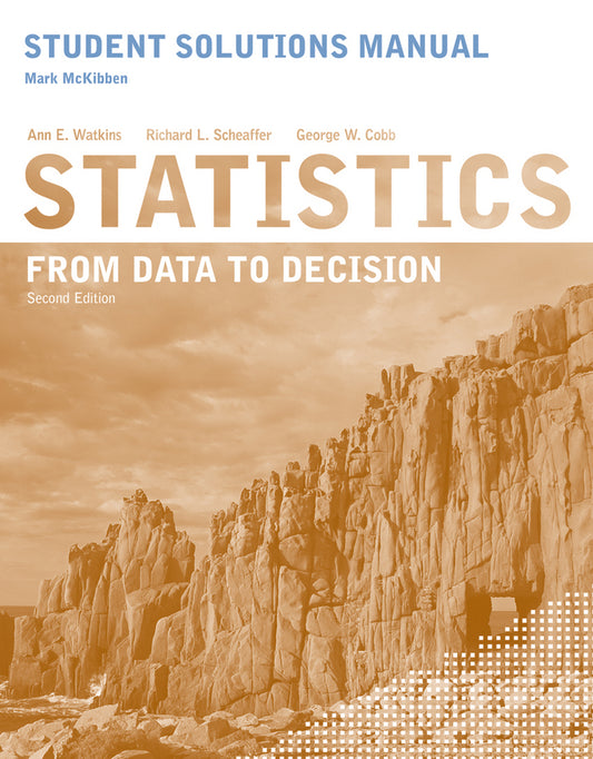 Student Solutions Manual to accompany Statistics: From Data to Decision, 2e (Paperback / softback) 9780470530603