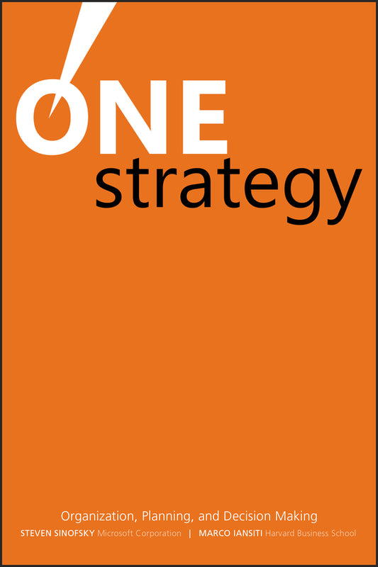 One Strategy; Organization, Planning, and Decision Making (Hardback) 9780470560457