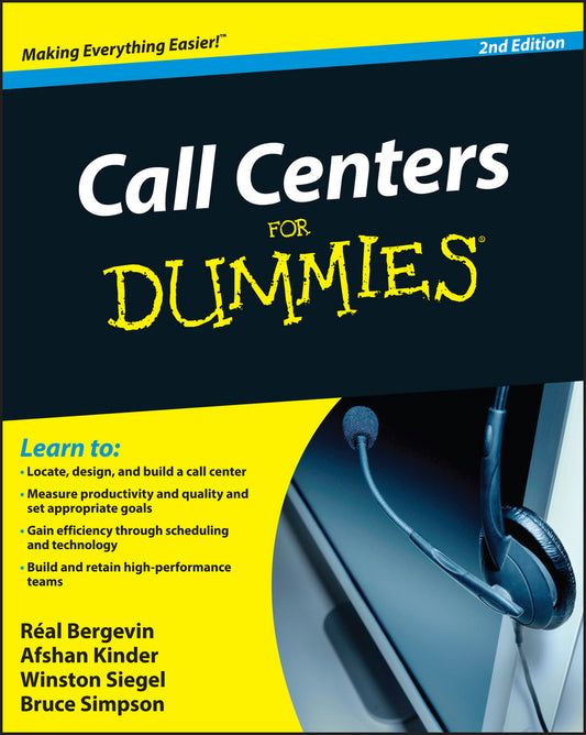 Call Centers For Dummies (Paperback / softback) 9780470677438