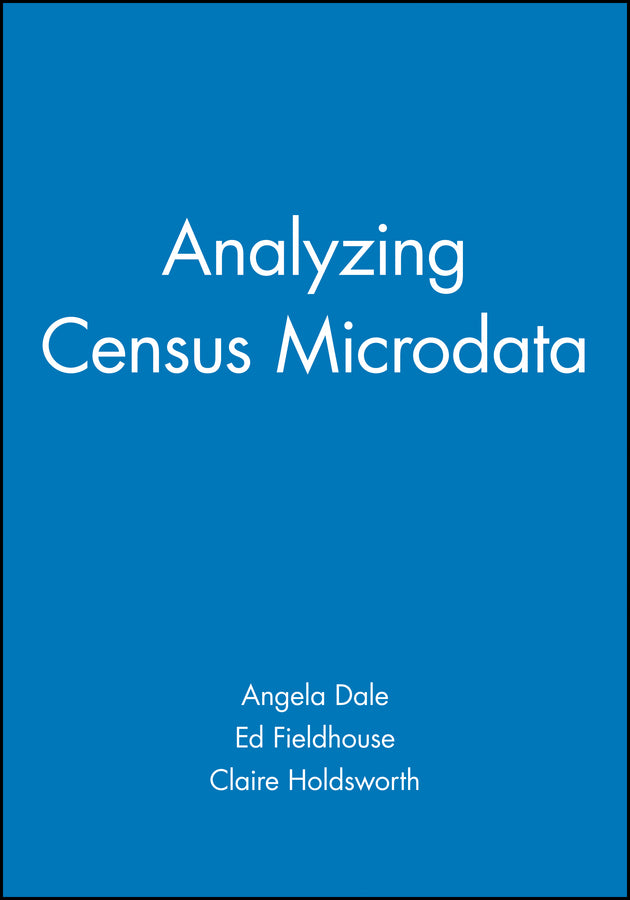 Analyzing Census Microdata (Paperback / softback) 9780470689196