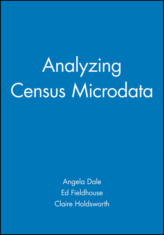 Analyzing Census Microdata (Paperback / softback) 9780470689196