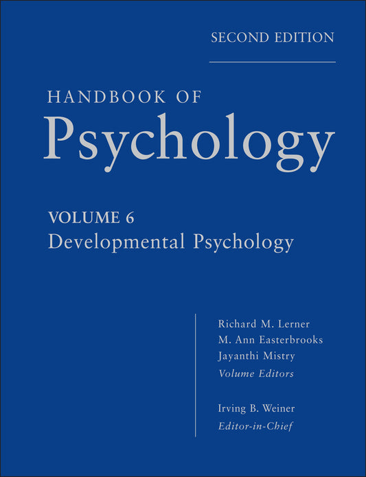 Handbook of Psychology, Developmental Psychology (Hardback) 9780470768860